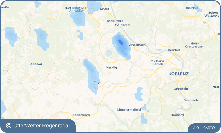 OtterWetter Regenradar-Widget Mendig