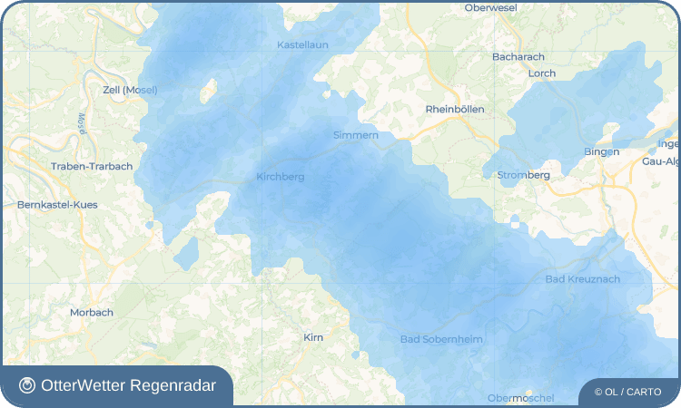 OtterWetter Regenradar-Widget Mengerschied
