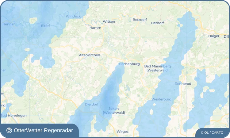 Widget-Vorschau für Merkelbach Wetter-Widget-Vorschau mit Vorhersagedaten für Merkelbach