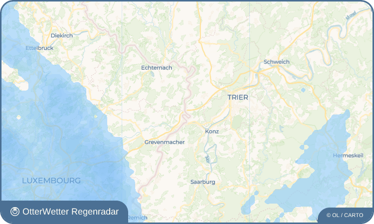 OtterWetter Regenradar-Widget Mesenich