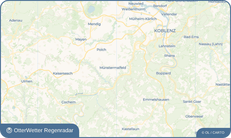 OtterWetter Regenradar-Widget Metternich