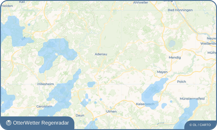 OtterWetter Regenradar-Widget Meuspath