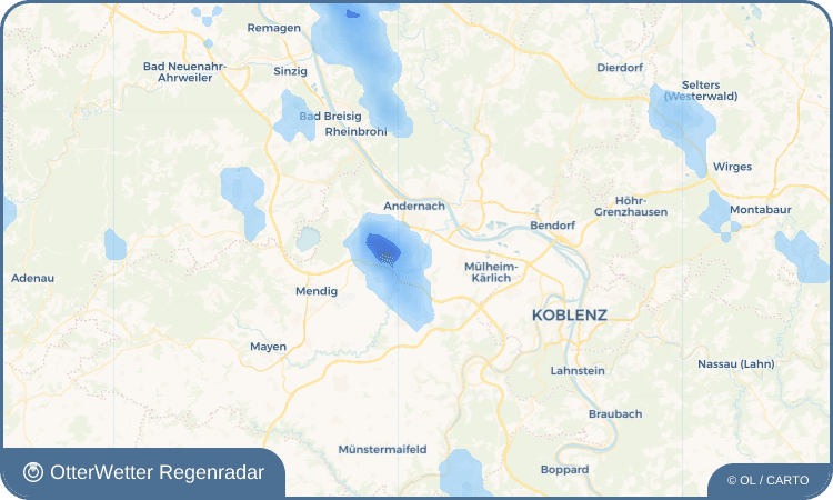 OtterWetter Regenradar-Widget Miesenheim