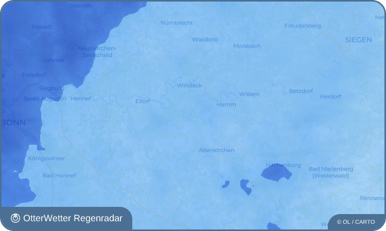 OtterWetter Regenradar-Widget Mittelirsen