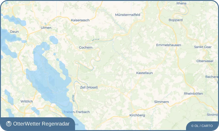 Widget-Vorschau für Mittelstrimmig Wetter-Widget-Vorschau mit Vorhersagedaten für Mittelstrimmig