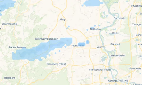 Regenradar Vorschaubild - Aktuelle Niederschläge in Mölsheim und Umgebung