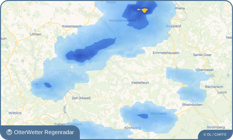 Widget-Vorschau für Mörsdorf Wetter-Widget-Vorschau mit Vorhersagedaten für Mörsdorf