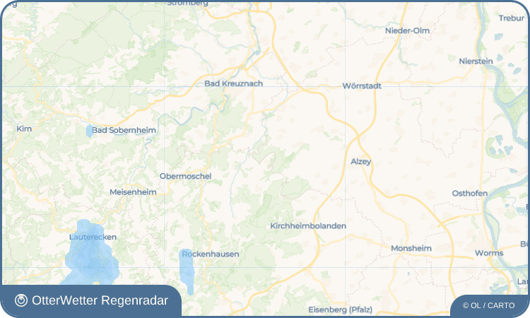 OtterWetter Regenradar-Widget Mörsfeld