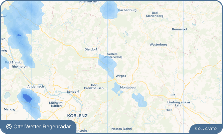 Wetter-Widget-Vorschau mit Vorhersagedaten für Mogendorf