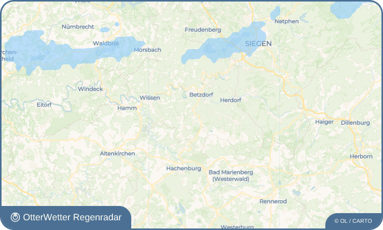 OtterWetter Regenradar-Widget Molzhain