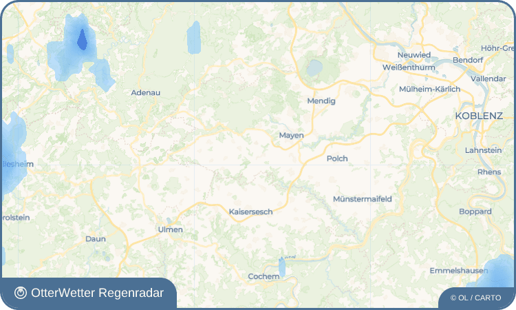 Widget-Vorschau für Monreal Wetter-Widget-Vorschau mit Vorhersagedaten für Monreal