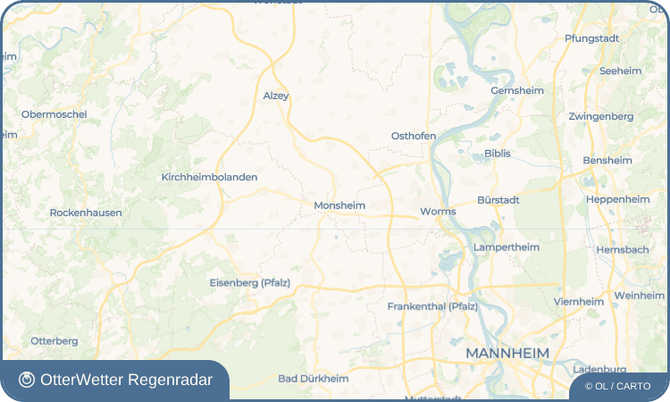 OtterWetter Regenradar-Widget Monsheim