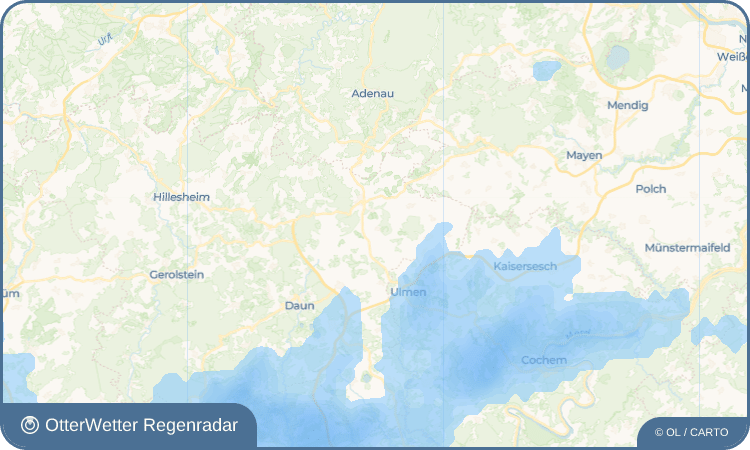 OtterWetter Regenradar-Widget Mosbruch