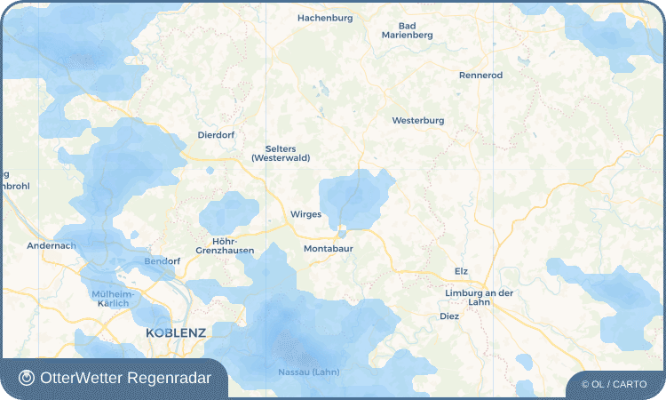 Widget-Vorschau für Moschheim Wetter-Widget-Vorschau mit Vorhersagedaten für Moschheim