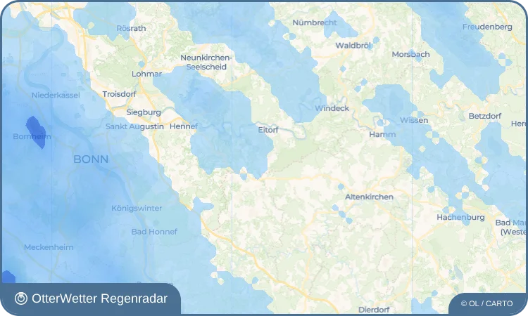 Wetter-Widget-Vorschau mit Vorhersagedaten für Mühleip