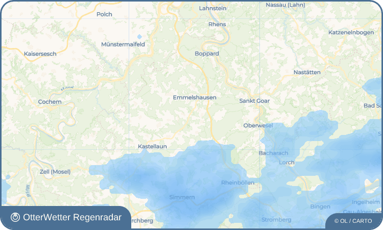 OtterWetter Regenradar-Widget Mühlpfad