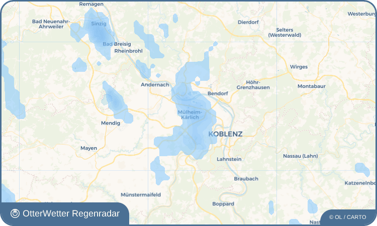 OtterWetter Regenradar-Widget Mülheim-Kärlich
