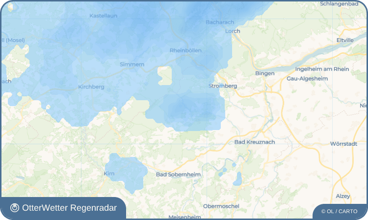 OtterWetter Regenradar-Widget Münchwald