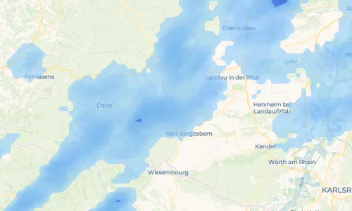 Regenradar-Vorschau: aktuelle Niederschläge in Münchweiler am Klingbach und Umgebung