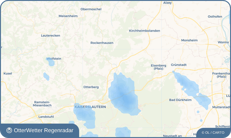 OtterWetter Regenradar-Widget Münchweiler an der Alsenz