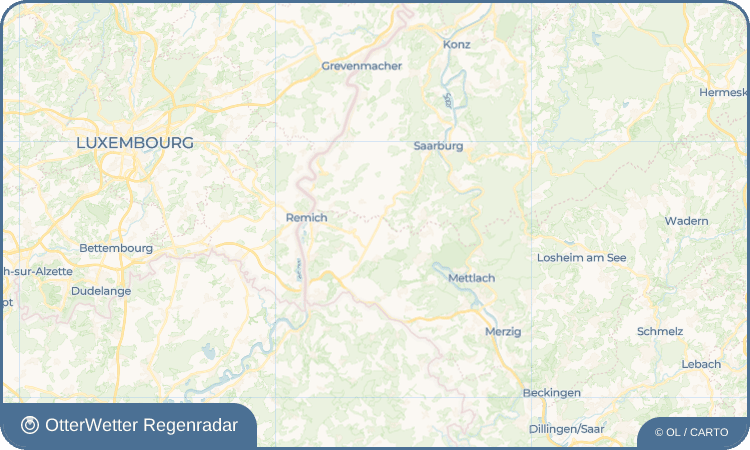 OtterWetter Regenradar-Widget Münzingen