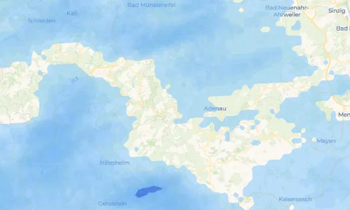Regenradar Müsch: aktuelle Niederschläge in Müsch und Umgebung, Stand 23. Oktober 2026 um 18:35 Uhr