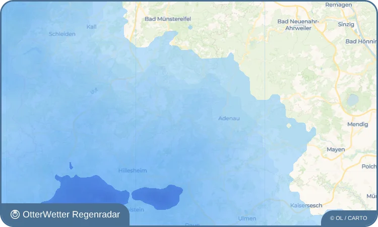 Wetter-Widget-Vorschau mit Vorhersagedaten für Müsch