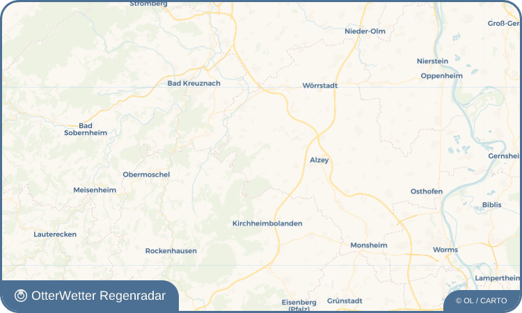OtterWetter Regenradar-Widget Nack