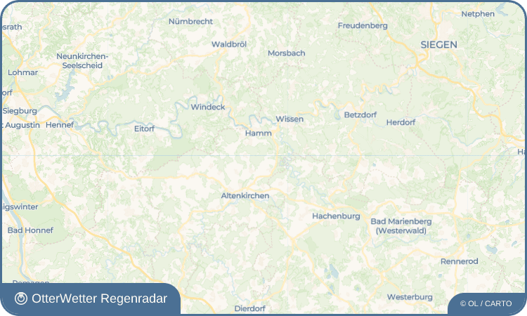 OtterWetter Regenradar-Widget Nassen