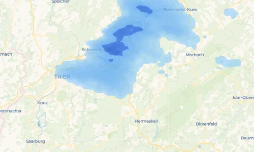 Regenradar Vorschaubild - Aktuelle Niederschläge in Naurath (Wald) und Umgebung