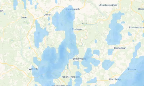 Regenradar-Vorschau: aktuelle Niederschläge in Neef und Umgebung