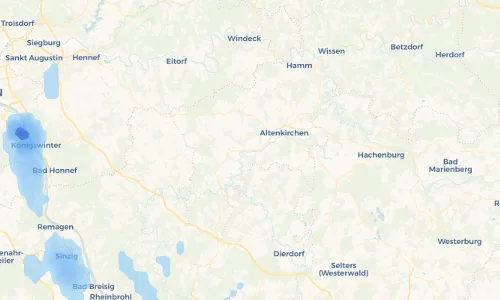 Regenradar Vorschaubild - Aktuelle Niederschläge in Neitersen und Umgebung