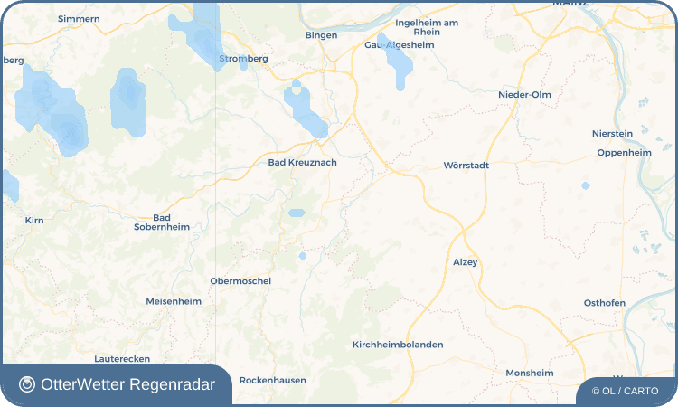 OtterWetter Regenradar-Widget Neu-Bamberg