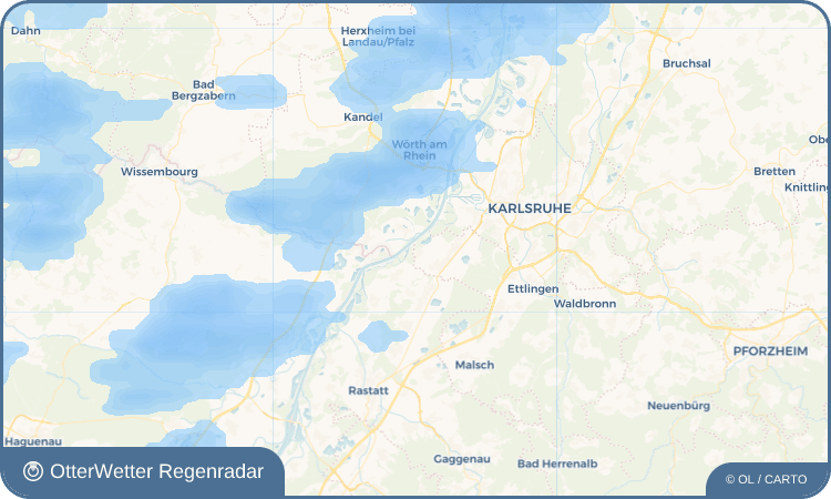 OtterWetter Regenradar-Widget Neuburgweier