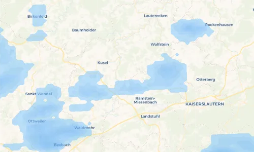 Regenradar Vorschaubild - Aktuelle Niederschläge in Neunkirchen am Potzberg und Umgebung