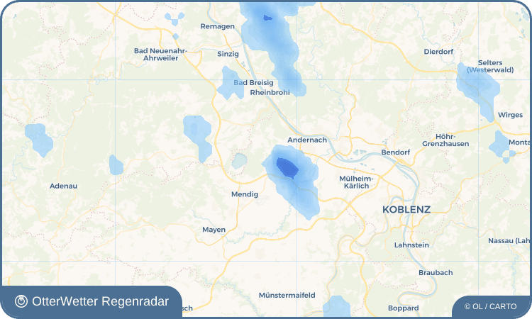 OtterWetter Regenradar-Widget Nickenich