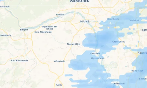 Regenradar Vorschaubild - Aktuelle Niederschläge in Nieder-Olm und Umgebung