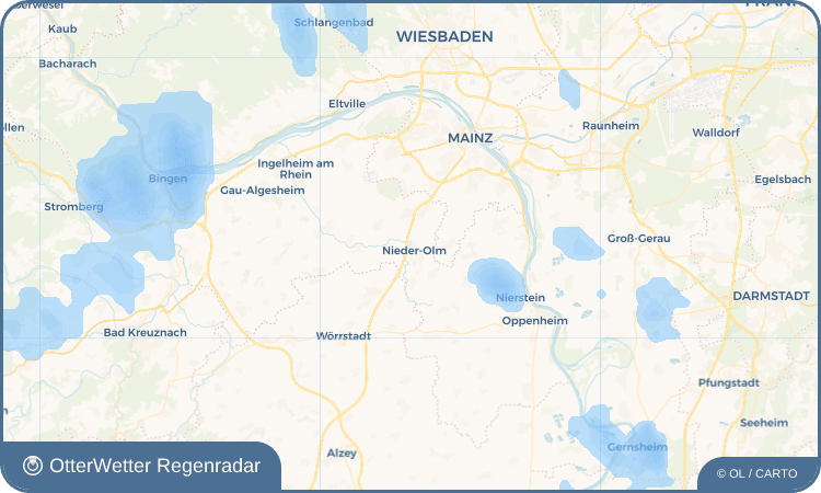 OtterWetter Regenradar-Widget Nieder-Olm