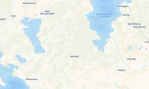 Regenradar Vorschaubild - Aktuelle Niederschläge in Niederadenau und Umgebung
