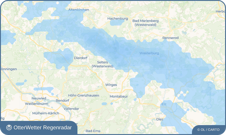 Widget-Vorschau für Niederdorf Wetter-Widget-Vorschau mit Vorhersagedaten für Niederdorf