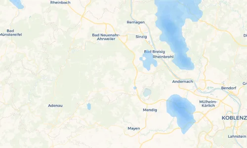 Regenradar Vorschaubild - Aktuelle Niederschläge in Niederdürenbach und Umgebung