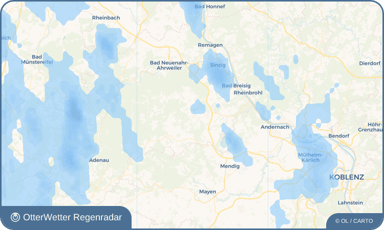 OtterWetter Regenradar-Widget Niederdürenbach