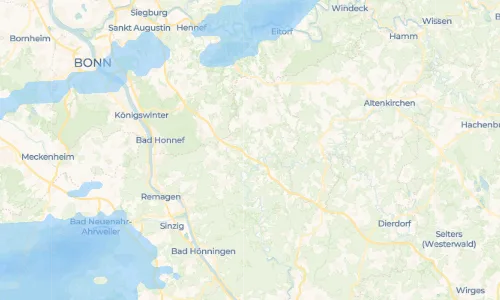 Regenradar Niederetscheid: aktuelle Niederschläge in Niederetscheid und Umgebung, Stand 24. Oktober 2026 um 0:00 Uhr