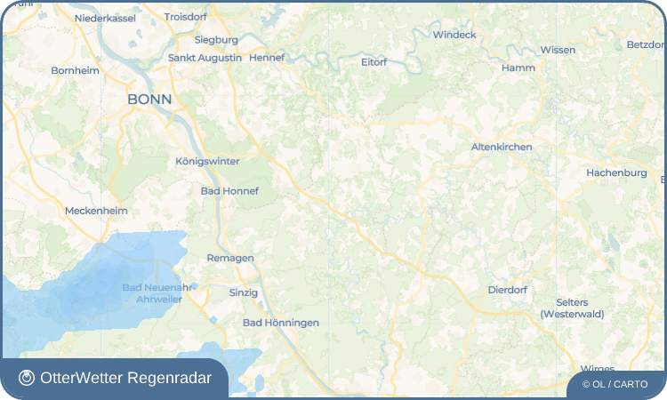 OtterWetter Regenradar-Widget Niederetscheid