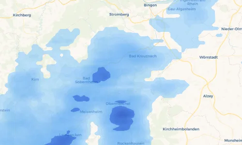 Regenradar Vorschaubild - Aktuelle Niederschläge in Niederhausen und Umgebung
