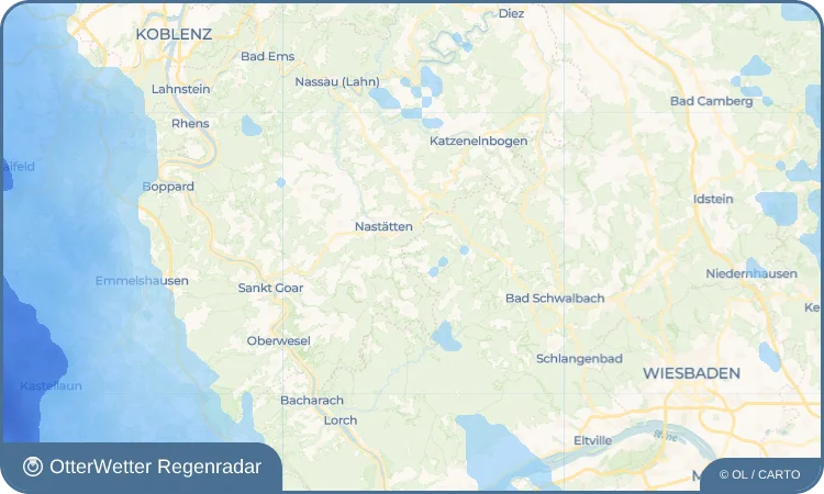 Wetter-Widget-Vorschau mit Vorhersagedaten für Niedermeilingen