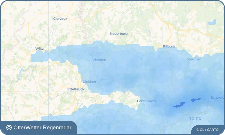 Widget-Vorschau für Niedersgegen Wetter-Widget-Vorschau mit Vorhersagedaten für Niedersgegen