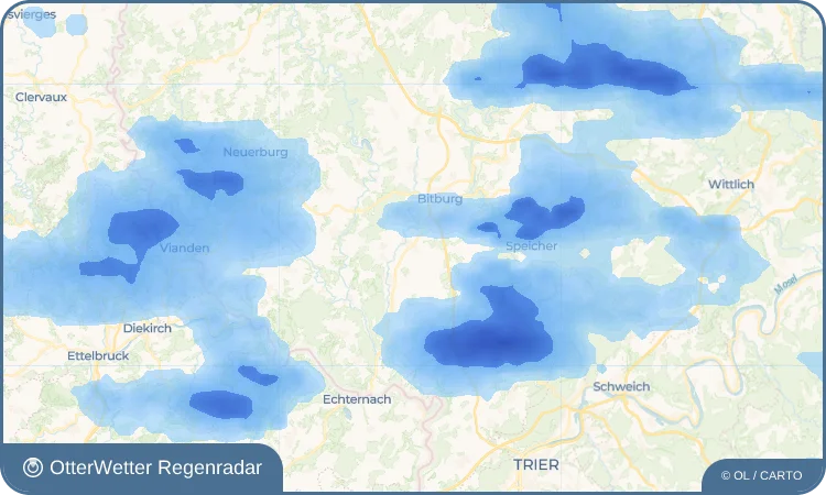 Wetter-Widget-Vorschau mit Vorhersagedaten für Niederstedem