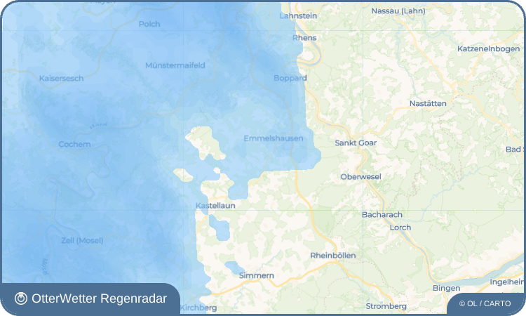 OtterWetter Regenradar-Widget Niedert