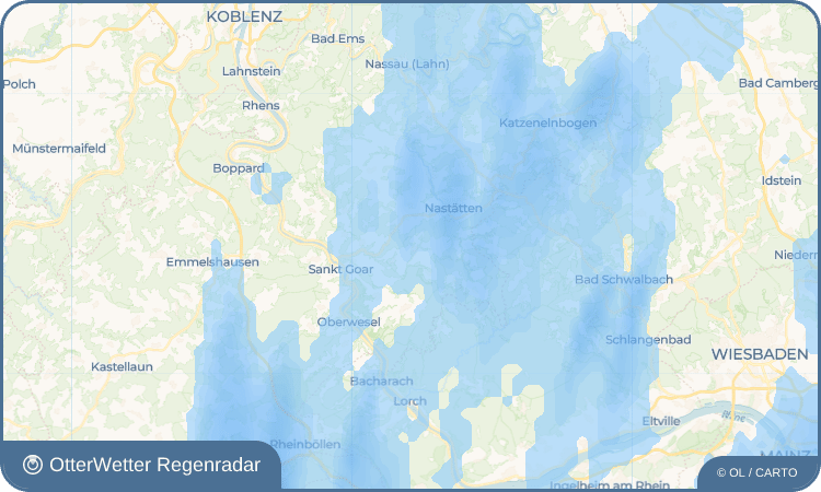 OtterWetter Regenradar-Widget Niederwallmenach